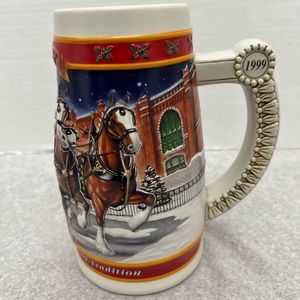 Anheuser-Busch 1999 Budweiser Holiday Stein